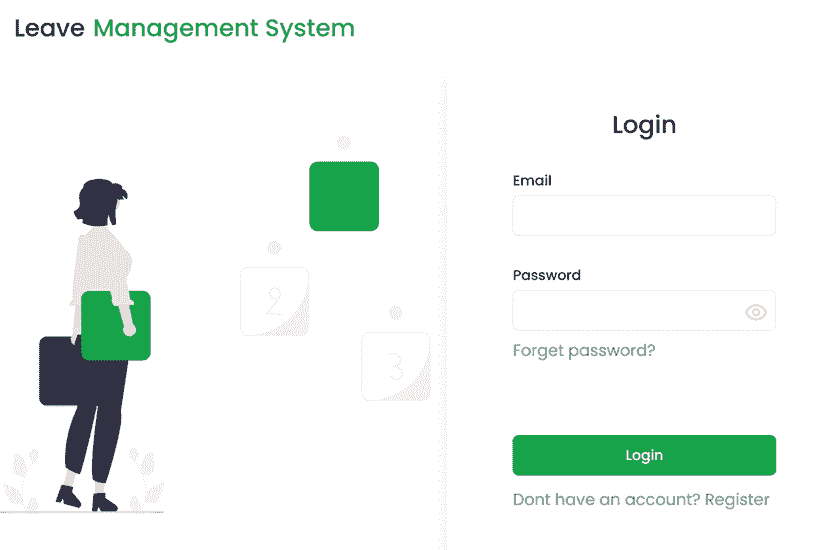 Leave Management System desktop interface