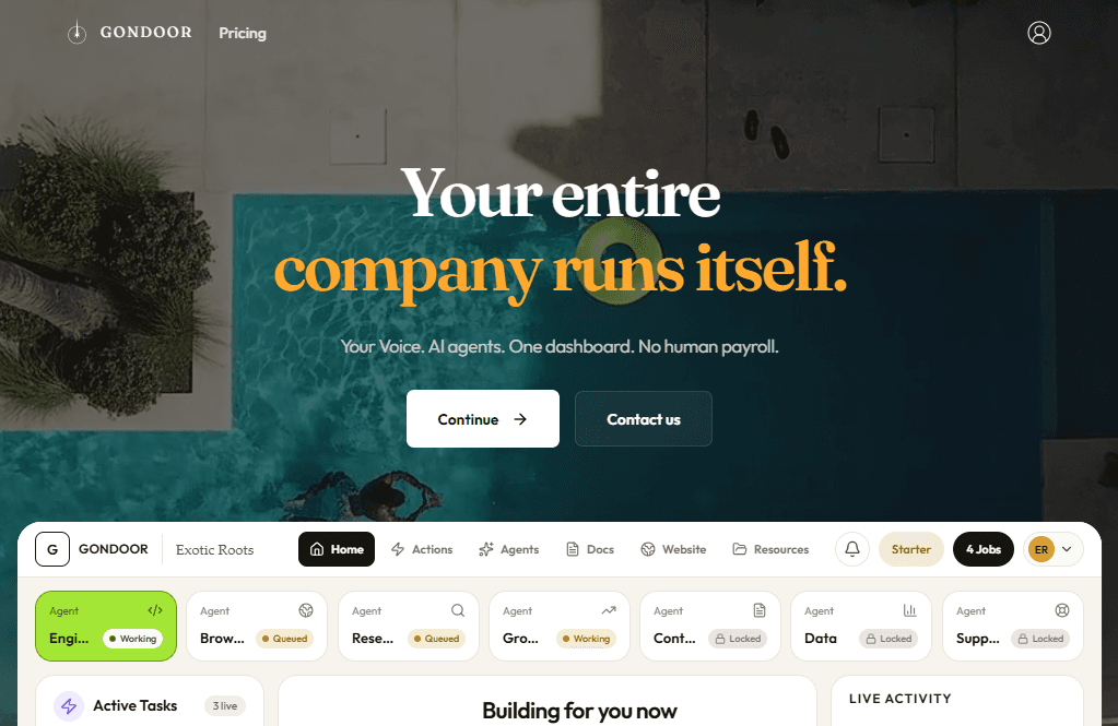 Gondoor desktop interface